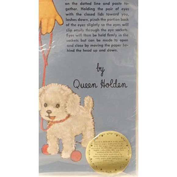 Vintage Sleeping Dolls paper dolls by Queen Holden, 1985 redo, Merrill, Uncut bo - Picture 5 of 10